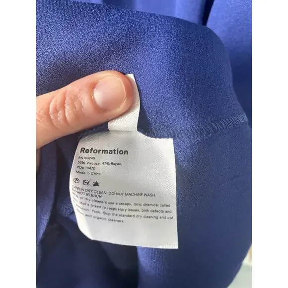 NWT Reformation Hunt Dress Danube Midi Wedding Guest Event Coquette Shower SZ 20 - Picture 11 of 14